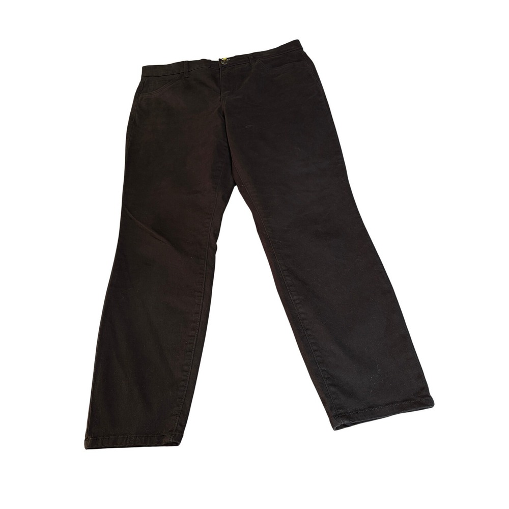 Loft Black Skinny Pants Womens Size 14 32 Stretch Cotton Rayon Blend Casual